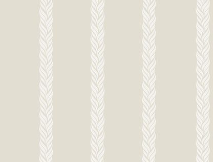 York Wallcoverings Classics Braided Stripe Tan Wallpaper Transitional Stripes Browns   - GT4545
