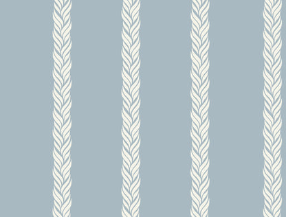 York Wallcoverings Classics Braided Stripe Blue Wallpaper Transitional Stripes Blues   - GT4546