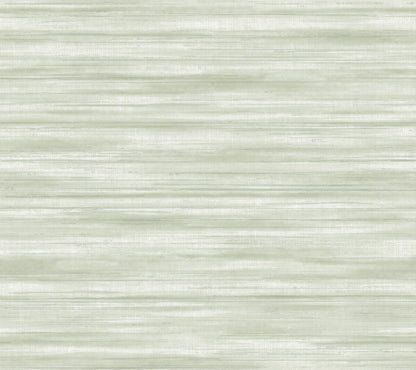 York Wallcoverings Classics Brushed Linen Green Wallpaper Transitional Weaves Greens   - GT4561