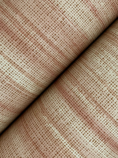 York Wallcoverings Classics Brushed Linen Brick Wallpaper Transitional Weaves Reds   - GT4565