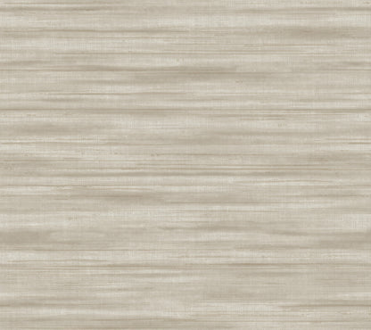 York Wallcoverings Classics Brushed Linen Taupe Wallpaper Transitional Weaves Browns   - GT4566
