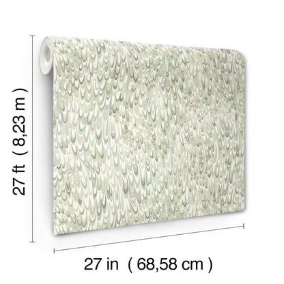 York Wallcoverings Classics Aslan Green Wallpaper Eclectic Bohemian Greens   - GT4582