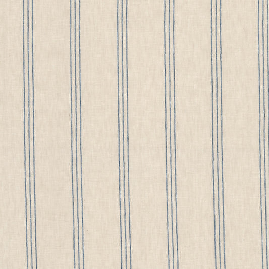 STOUT TEXTILES  UPHOLSTERY,WOVENS TRADITIONAL, STRIPE NAVY   - GULL-1