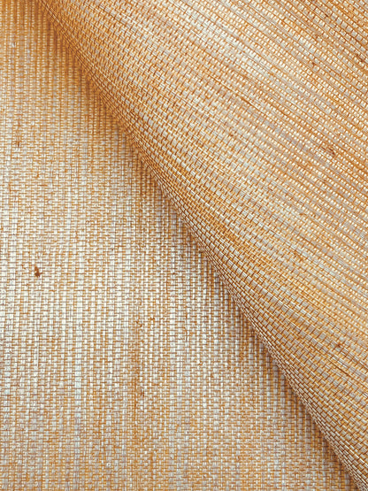 York Wallcoverings Designer Sisals Fan Deck Maguey Sisal Dijon Wallpaper Traditional Grasscloth Yellows   - GV0115NWFD