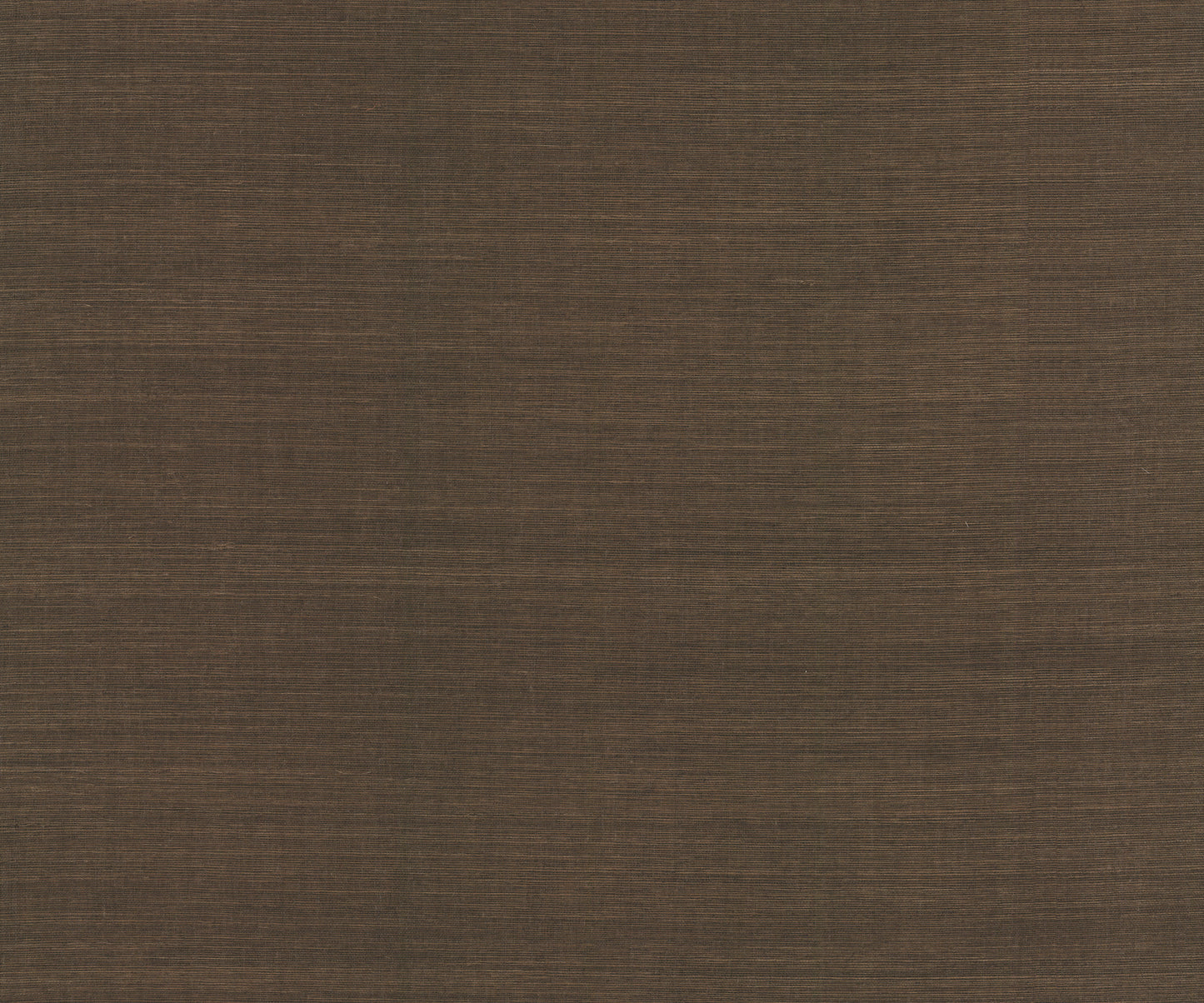 Dark walnut sisal wallpaper with a subtle woven grasscloth texture.