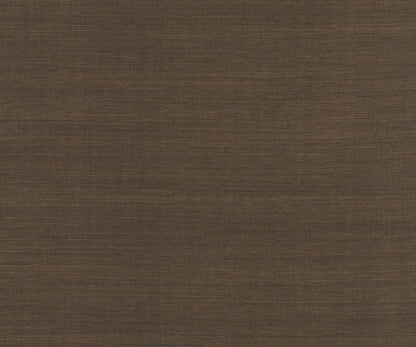 Dark walnut sisal wallpaper with a subtle woven grasscloth texture.