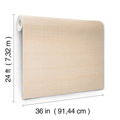 Beige sisal grasscloth wallpaper swatch, 36 in by 24 in, natural textured weave.