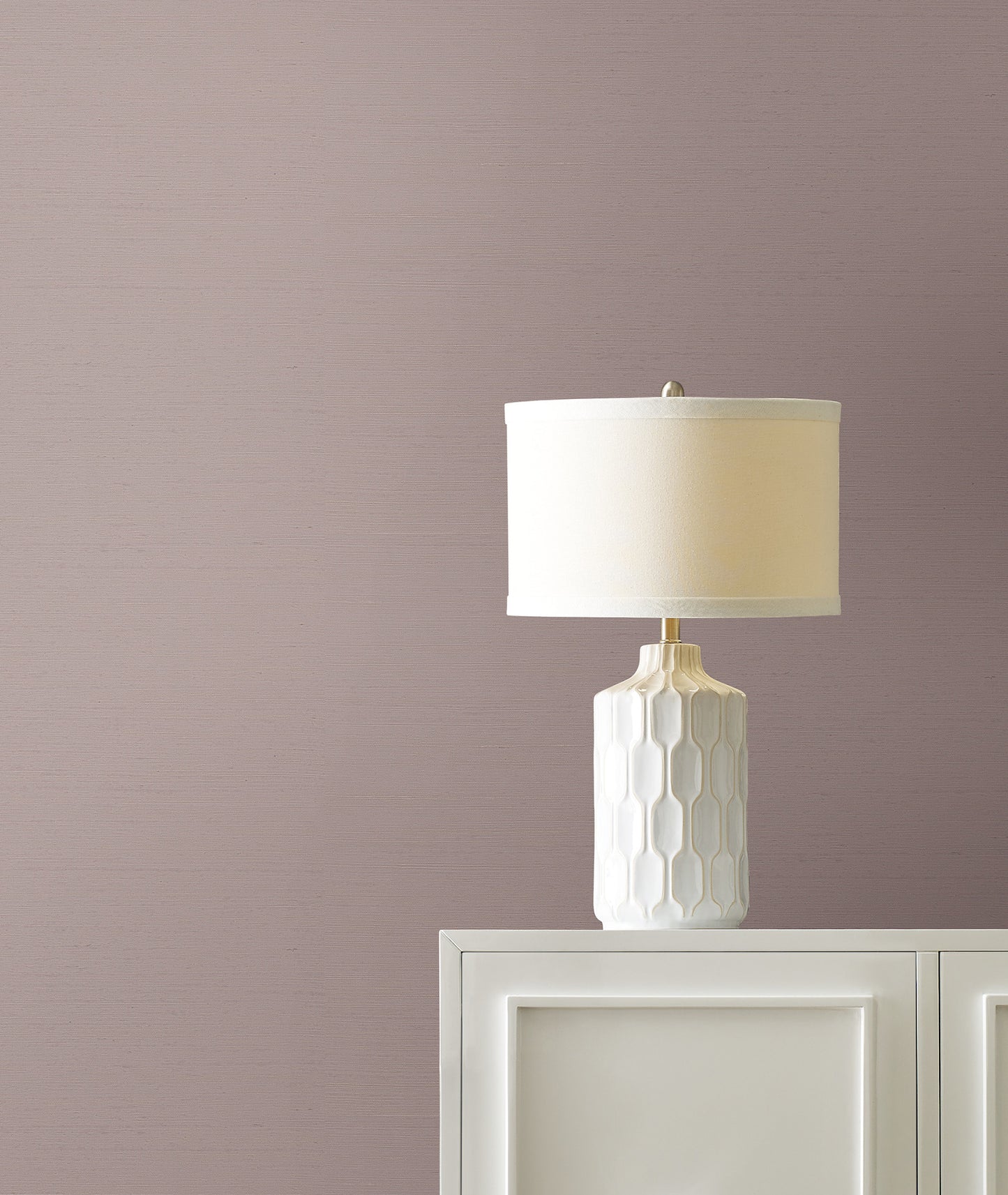 York Wallcoverings Ronald Redding Maguey Sisal Mauve Wallpaper Grasscloth Naturals Mauve  Wallpaper - GV0120NW