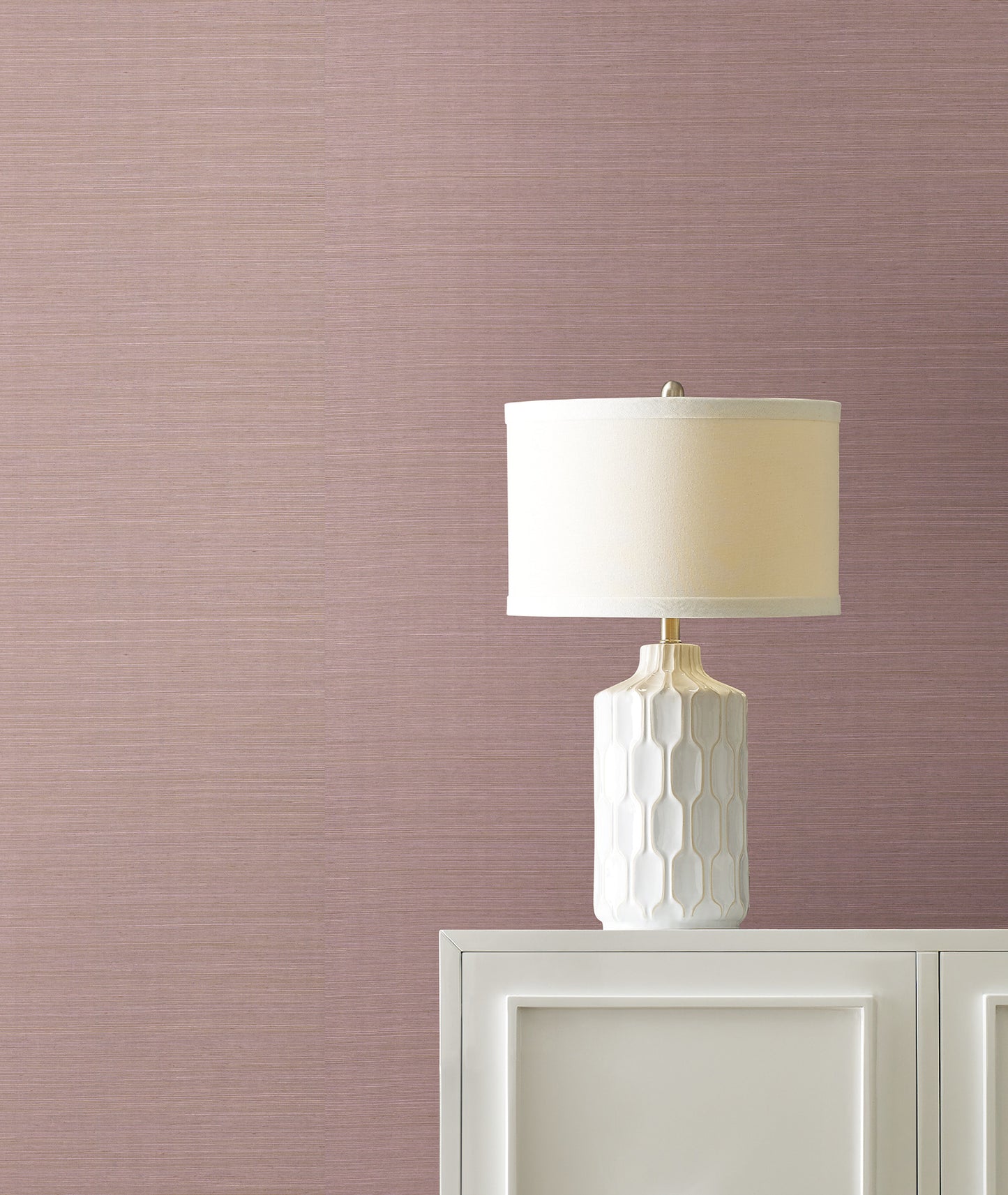 York Wallcoverings Designer Sisals Fan Deck Maguey Sisal Orchid Wallpaper Traditional Grasscloth Purples   - GV0121NWFD