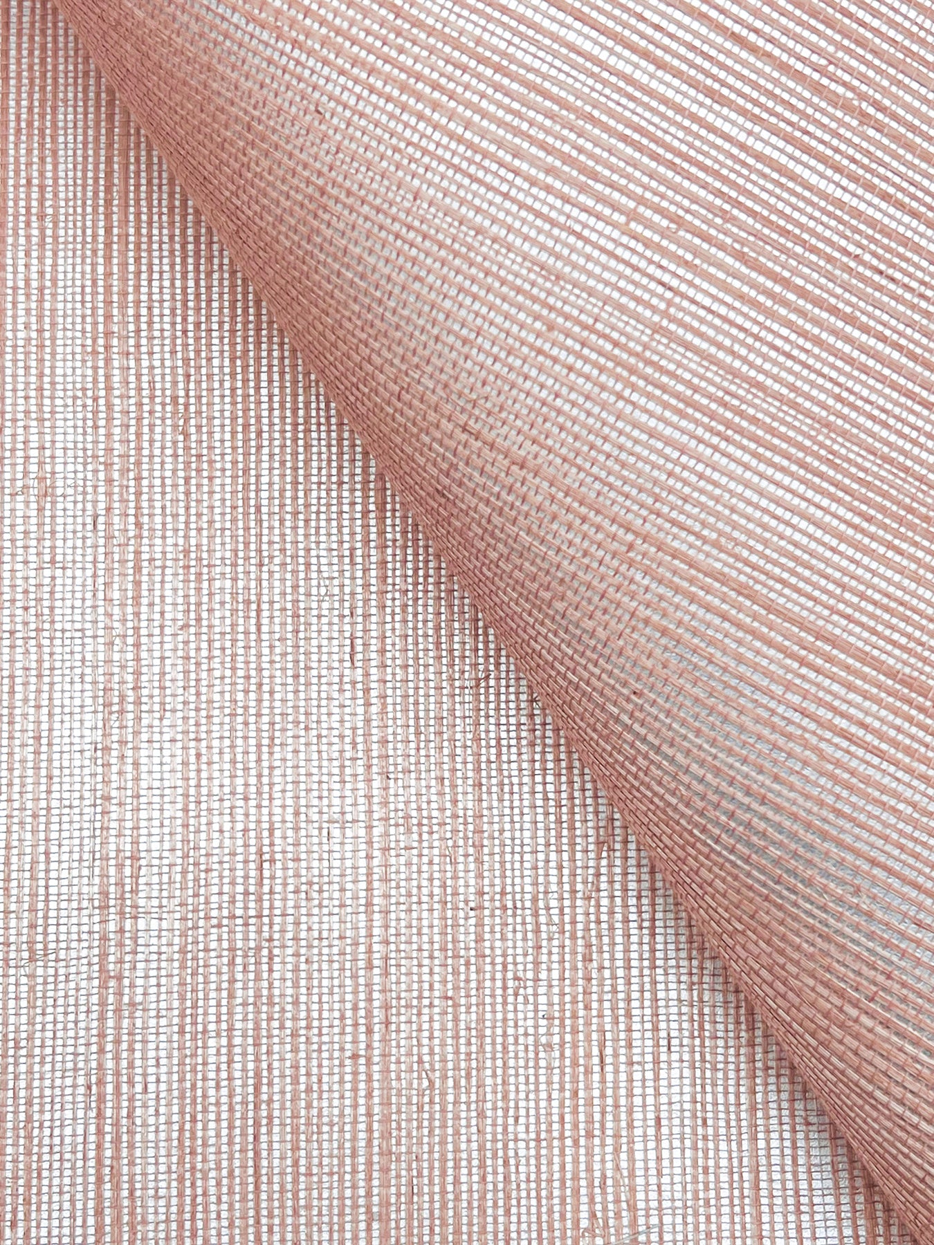 York Wallcoverings Designer Sisals Fan Deck Maguey Sisal Rose Wallpaper Traditional Grasscloth Pinks   - GV0127NWFD