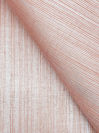 York Wallcoverings Designer Sisals Fan Deck Maguey Sisal Rose Wallpaper Traditional Grasscloth Pinks   - GV0127NWFD