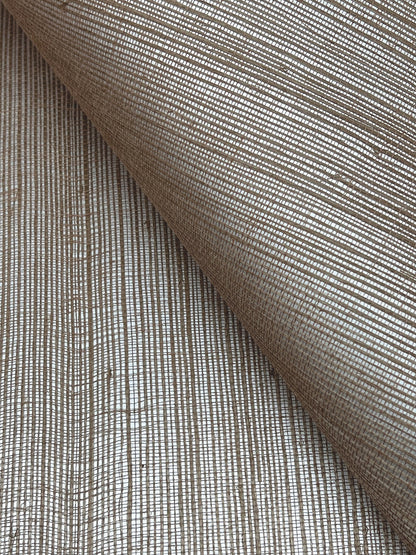 York Wallcoverings Designer Sisals Fan Deck Maguey Sisal Beige Wallpaper Traditional Grasscloth Metallics   - GV0136NWFD