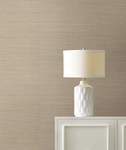 York Wallcoverings Grasscloth and Natural Resource Maguey Sisal Beige Wallpaper Traditional Grasscloth Metallics   - GV0136NW
