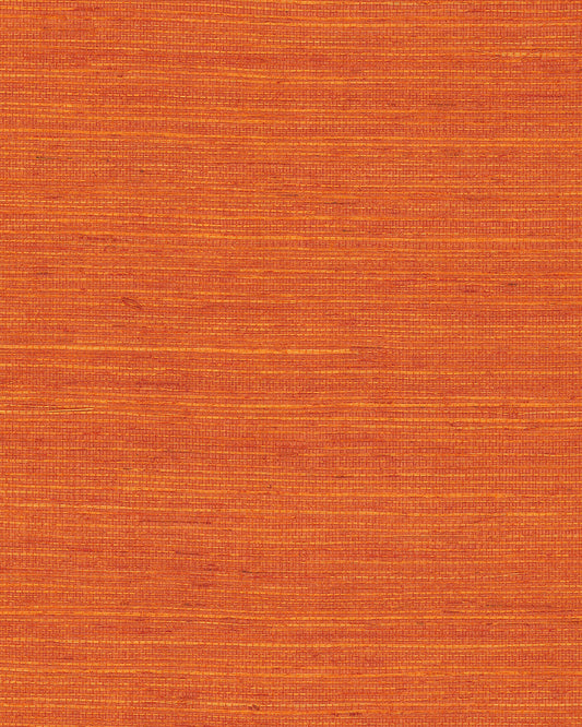 York Wallcoverings Grasscloth and Natural Resource Maguey Sisal Clementine Wallpaper Traditional Grasscloth Oranges   - GV0140NW