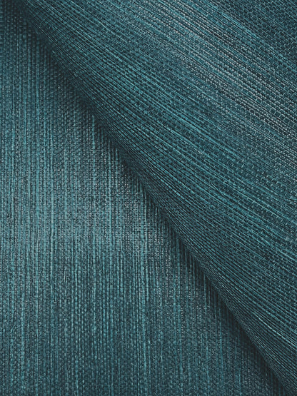 York Wallcoverings Designer Sisals Fan Deck Maguey Sisal Agean Wallpaper Traditional Grasscloth Blues   - GV0156NWFD
