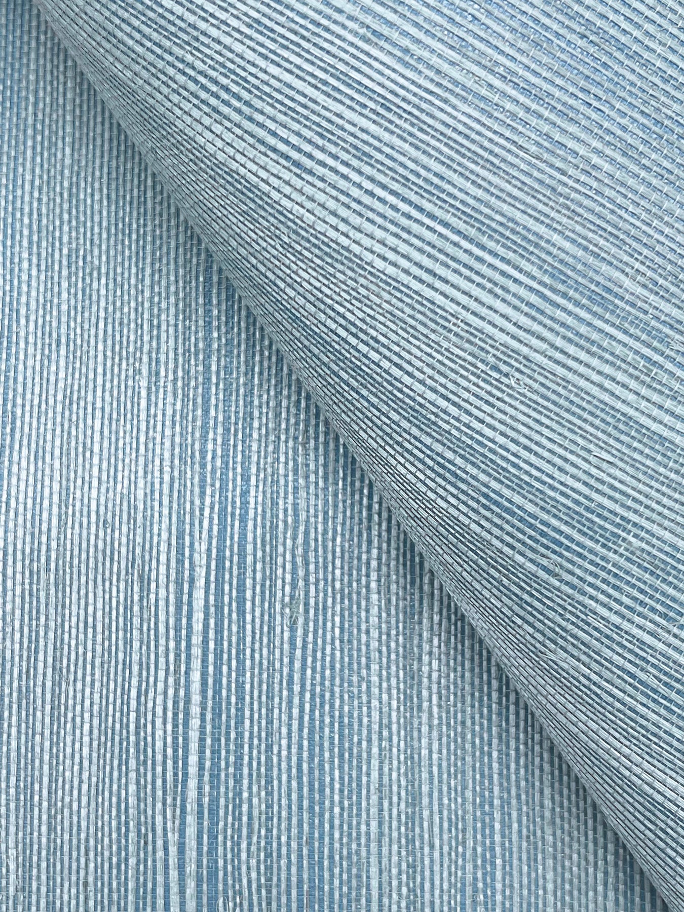 York Wallcoverings Grasscloth and Natural Resource Maguey Sisal Sky Wallpaper Traditional Grasscloth Blues   - GV0159NW