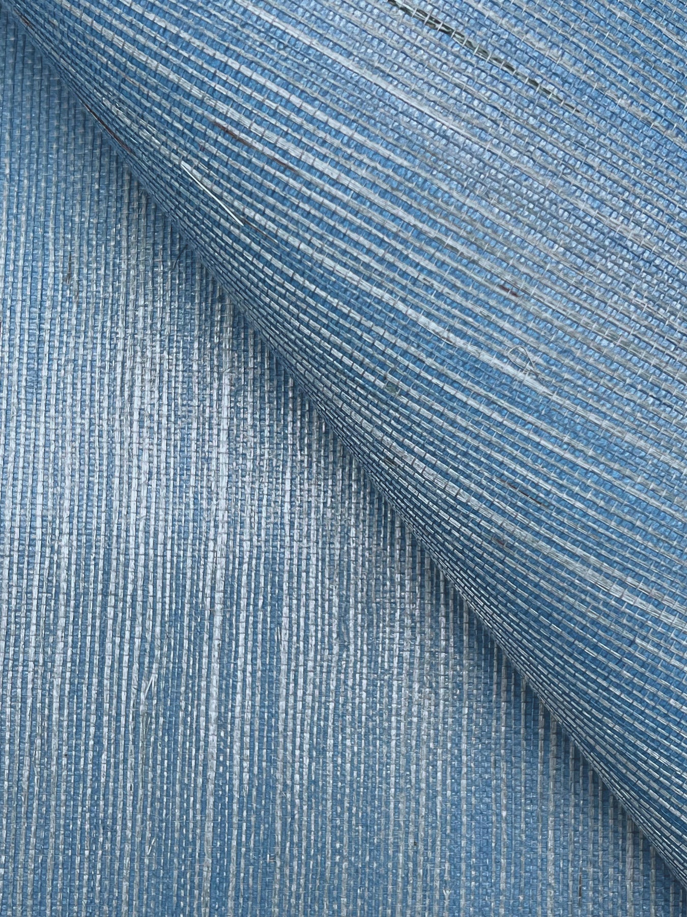 York Wallcoverings Grasscloth and Natural Resource Maguey Sisal Azure Wallpaper Traditional Grasscloth Blues   - GV0162NW