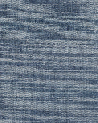 York Wallcoverings Grasscloth and Natural Resource Maguey Sisal Denim Wallpaper Traditional Grasscloth Blues   - GV0163NW