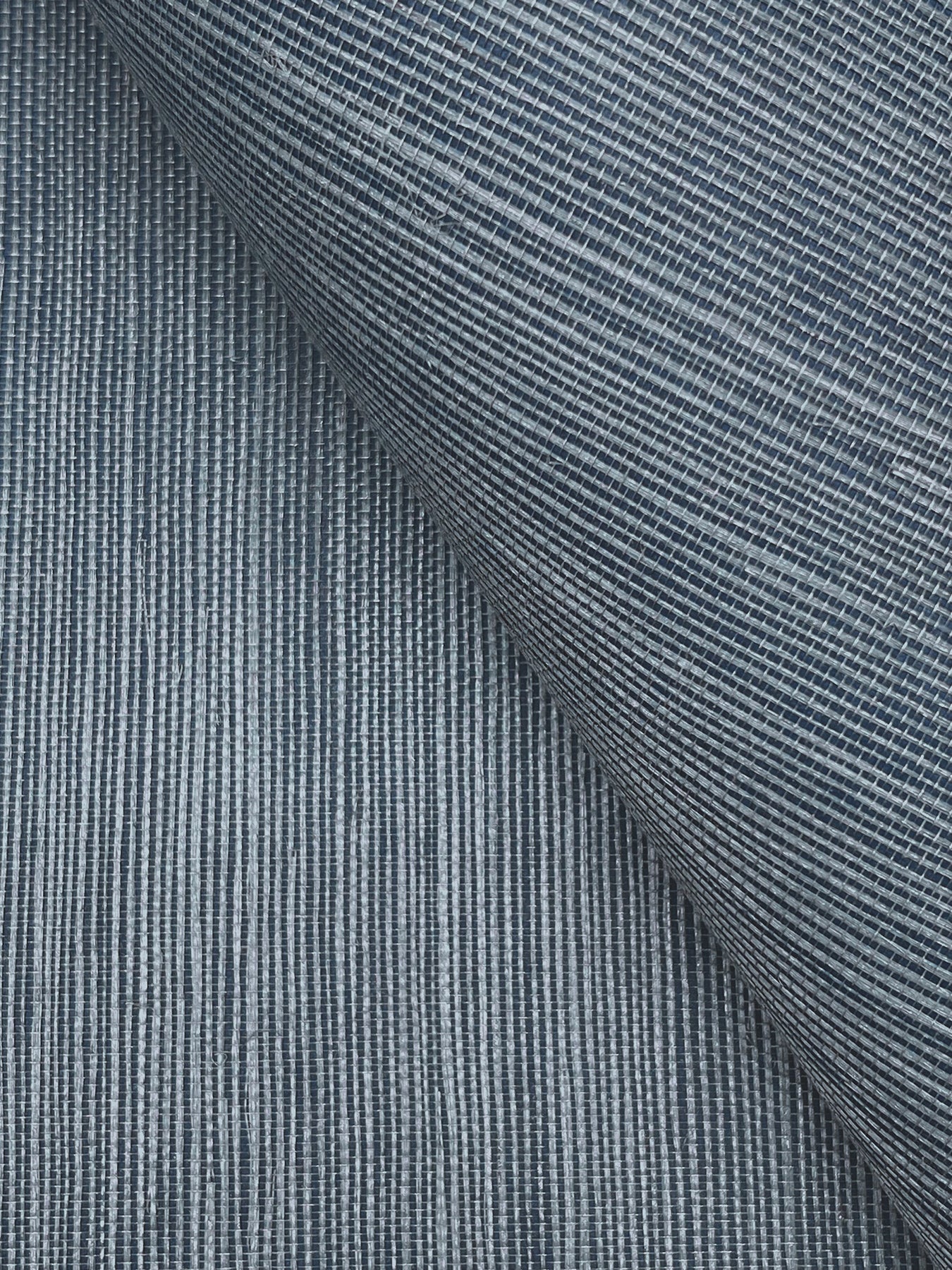 York Wallcoverings Grasscloth and Natural Resource Maguey Sisal Denim Wallpaper Traditional Grasscloth Blues   - GV0163NW