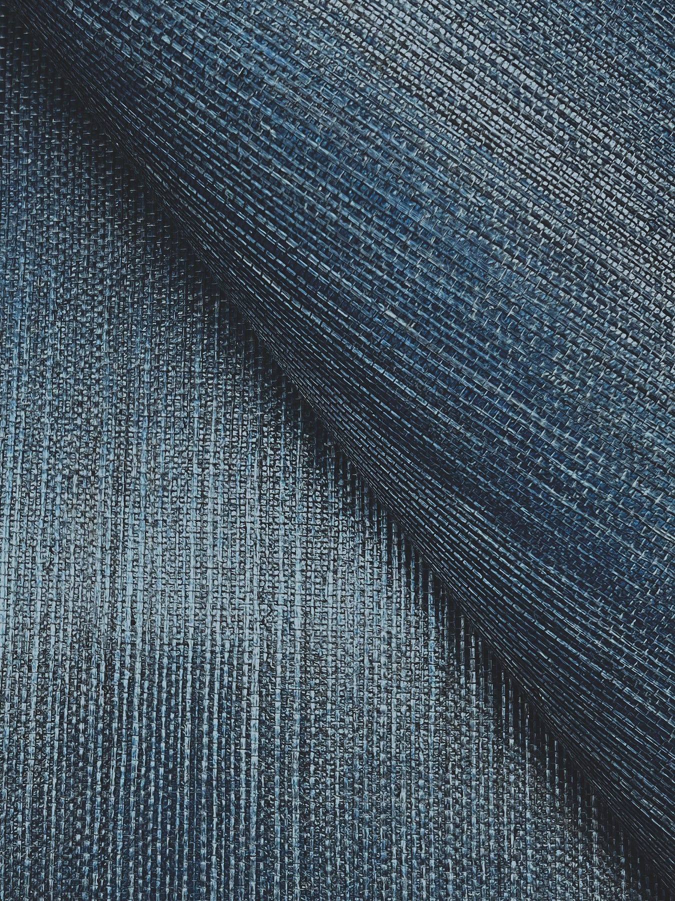 York Wallcoverings Grasscloth and Natural Resource Maguey Sisal Indigo Wallpaper Traditional Grasscloth Blues   - GV0165NW