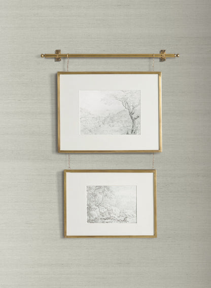 York Wallcoverings Designer Sisals Fan Deck Plain Grey Grass Wallpaper Traditional Grasscloth Greys   - GV0167MH