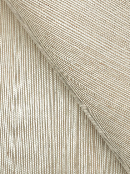 York Wallcoverings Designer Sisals Fan Deck Maguey Sisal Oat Wallpaper Traditional Grasscloth Beiges   - GV0173NWFD