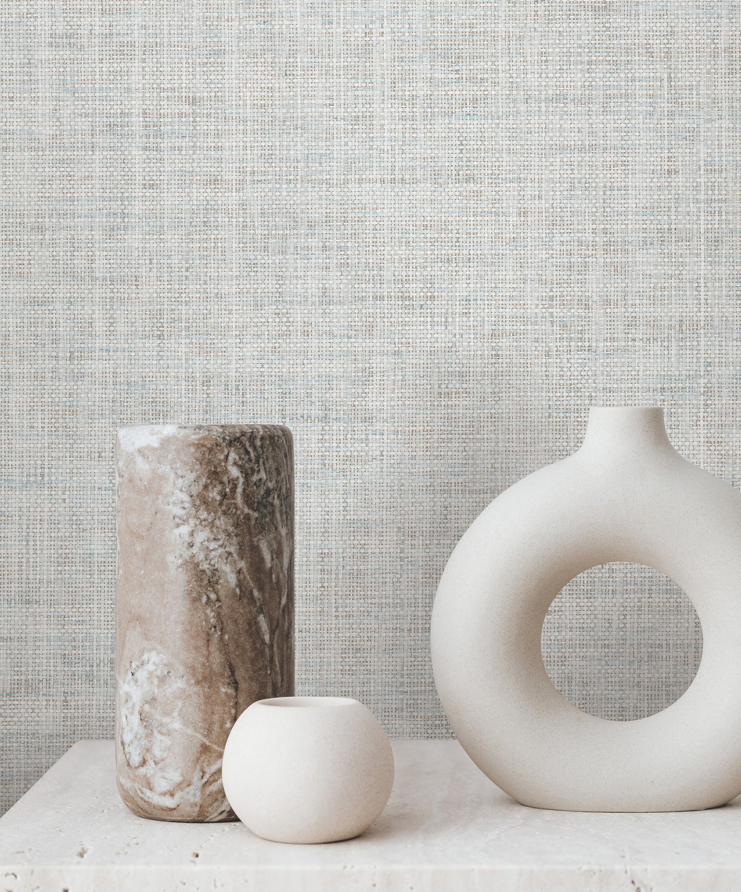 York Wallcoverings Grasscloth and Natural Resource Edo Paperweave Sky Wallpaper Traditional Grasscloth Blues   - GV0180