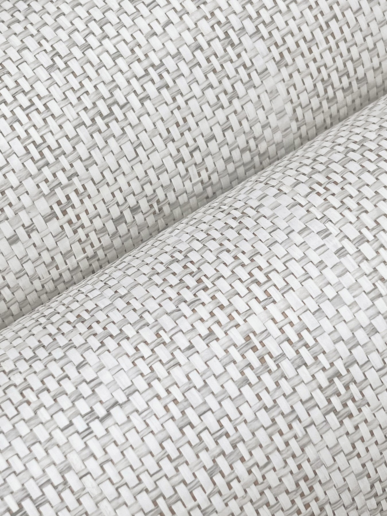 York Wallcoverings Lemieux et Cie Signature Kami Paperweave Smoke Wallpaper Feature Wall Paper Weave Beiges   - GV0182LM