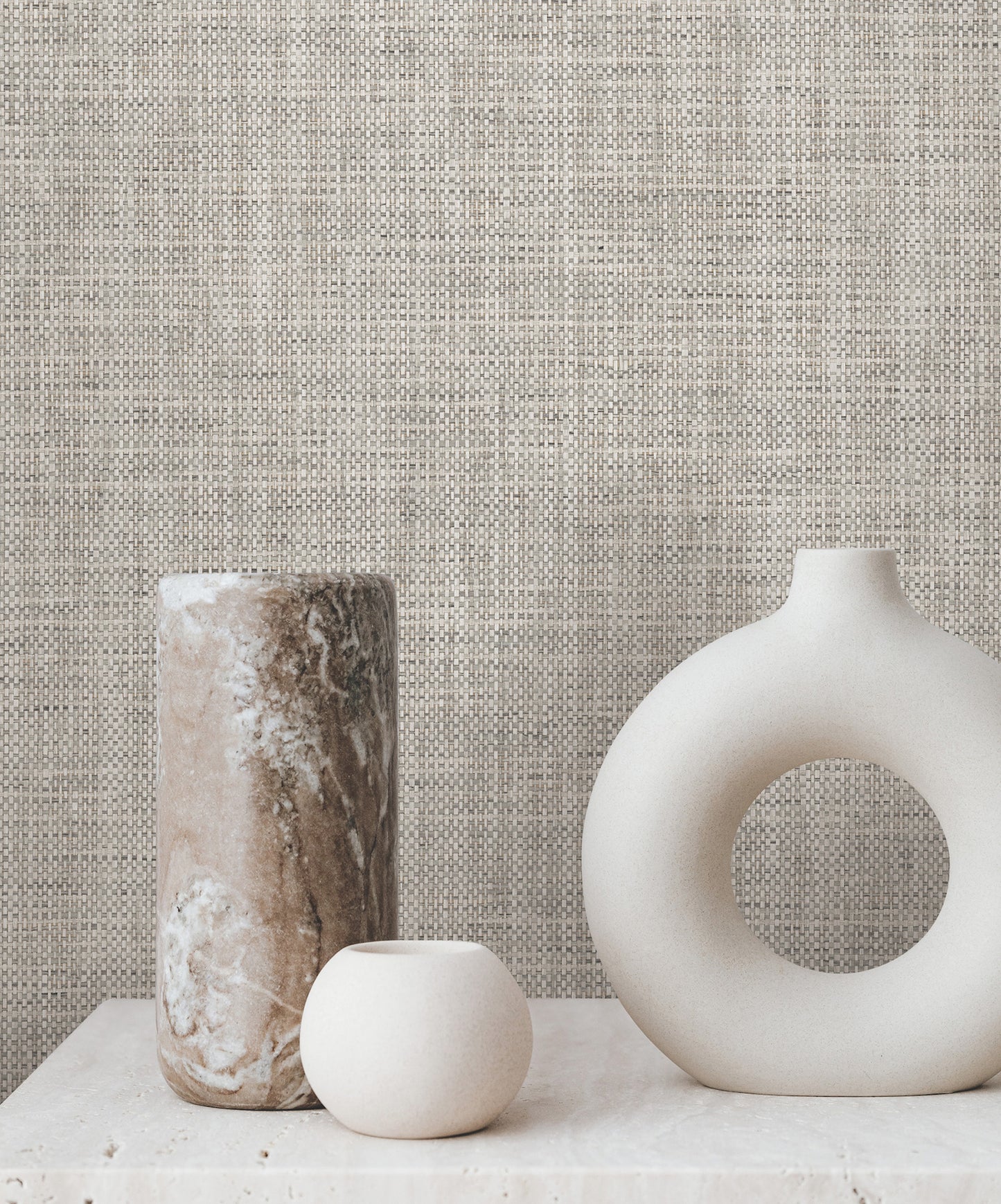 York Wallcoverings Grasscloth and Natural Resource Edo Paperweave Charcoal Wallpaper Traditional Grasscloth Greys   - GV0183
