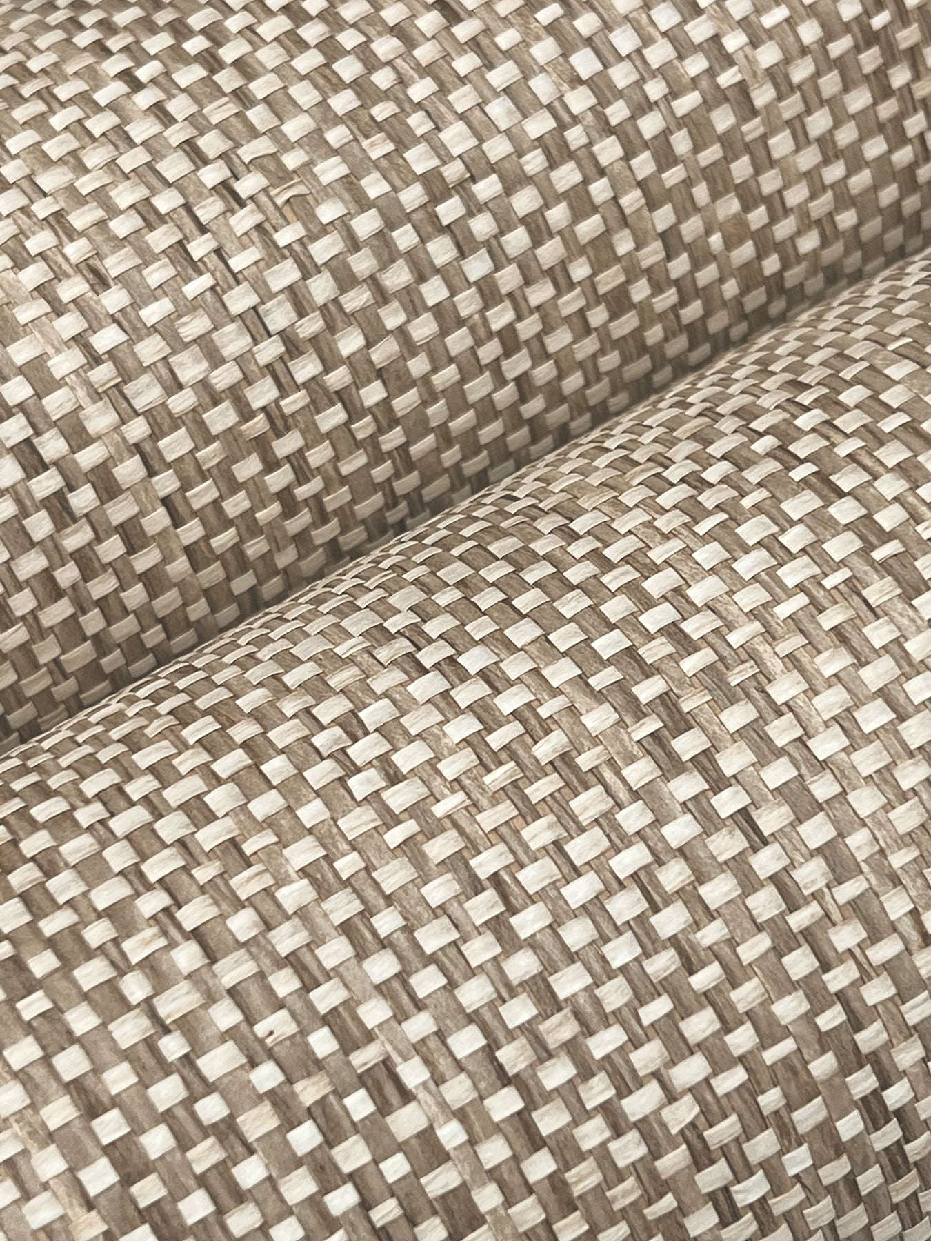 York Wallcoverings Grasscloth and Natural Resource Kami Paperweave Mushroom Wallpaper Feature Wall Paper Weave Browns   - GV0186LM