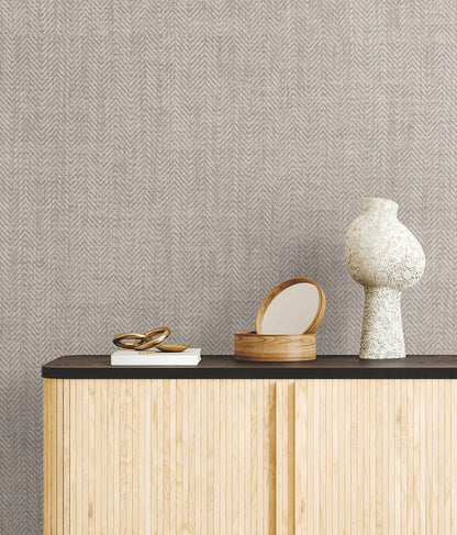 York Wallcoverings Grasscloth and Natural Resource Tailored Weave Grey Wallpaper Traditional Grasscloth Greys   - GV0191