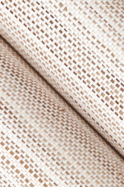 York Wallcoverings Grasscloth and Natural Resource Marled Abaca White Wallpaper Traditional Grasscloth Whites and Off-Whites   - GV0201