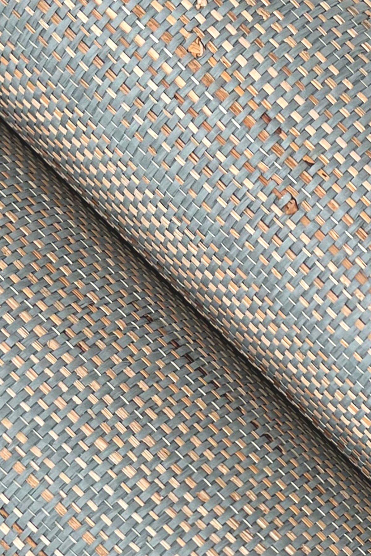 York Wallcoverings Grasscloth and Natural Resource Marled Abaca Spruce Wallpaper Traditional Grasscloth Greens   - GV0204