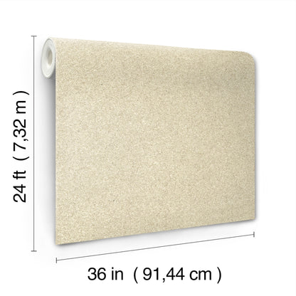 York Wallcoverings Grasscloth and Natural Resource Terra Mica Oyster Wallpaper Traditional Raised Prints Beiges   - GV0212