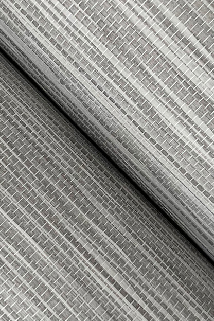 York Wallcoverings Grasscloth and Natural Resource Horizon Paperweave Grey Wallpaper Traditional Grasscloth Greys   - GV0226