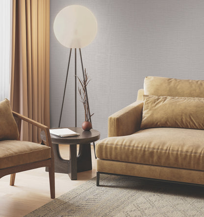 York Wallcoverings Grasscloth and Natural Resource Horizon Paperweave Grey Wallpaper Traditional Grasscloth Greys   - GV0226
