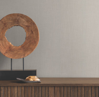 York Wallcoverings Grasscloth and Natural Resource Classic Linen Grey Wallpaper Traditional Weaves Greys   - GV0229