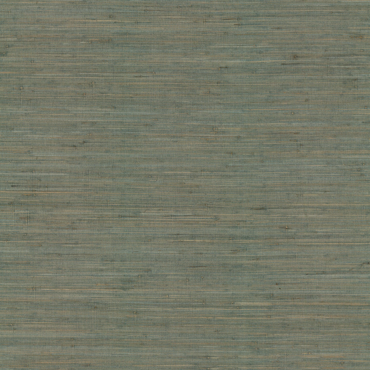 Muted teal grasscloth wallpaper texture with subtle horizontal tan stripes.