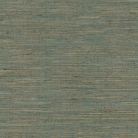 York Wallcoverings Grasscloth and Natural Resource Knotted Grass Spruce Wallpaper Traditional Grasscloth Greens   - GV0232