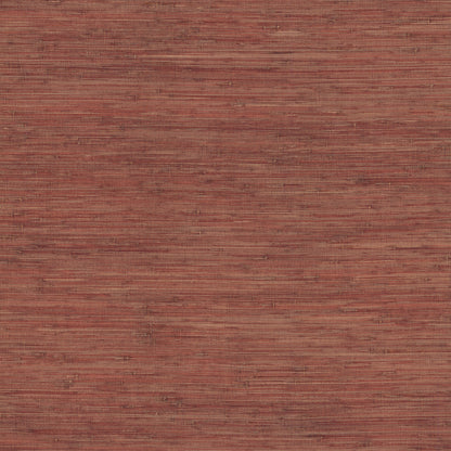 York Wallcoverings Grasscloth and Natural Resource Knotted Grass Brick Wallpaper Traditional Grasscloth Reds   - GV0233