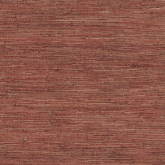 York Wallcoverings Grasscloth and Natural Resource Knotted Grass Brick Wallpaper Traditional Grasscloth Reds   - GV0233