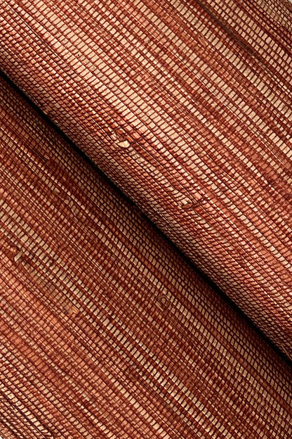 York Wallcoverings Grasscloth and Natural Resource Knotted Grass Brick Wallpaper Traditional Grasscloth Reds   - GV0233