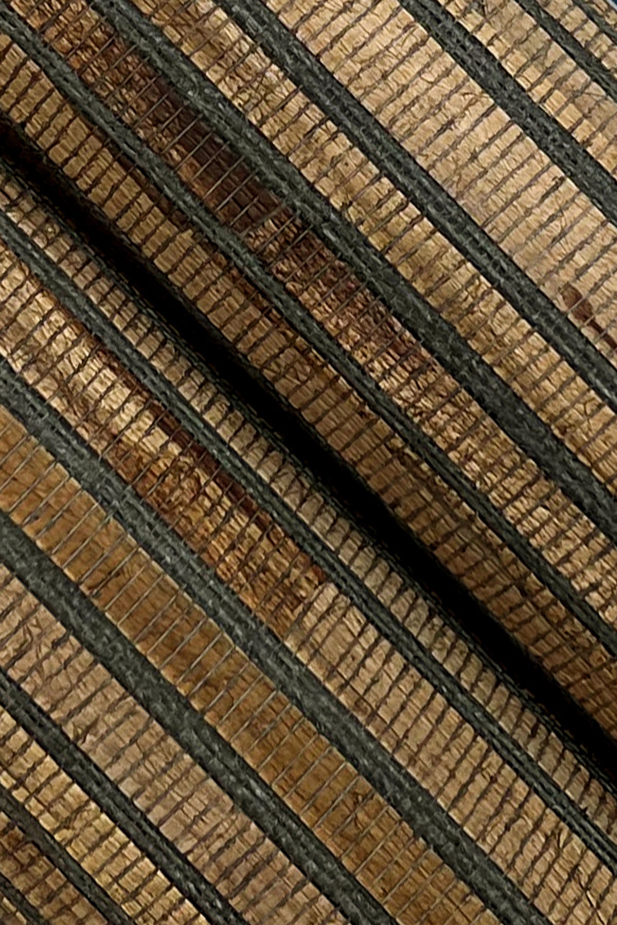 York Wallcoverings Grasscloth and Natural Resource Hyacinth Leaf Natural Wallpaper Traditional Novelty Browns   - GV0236