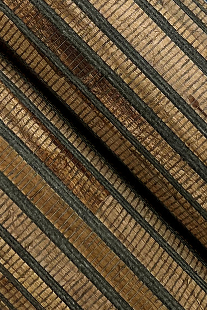 York Wallcoverings Grasscloth and Natural Resource Hyacinth Leaf Natural Wallpaper Traditional Novelty Browns   - GV0236