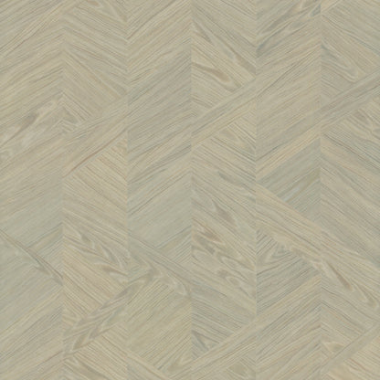 York Wallcoverings Grasscloth and Natural Resource Interlocking Wood Moss Wallpaper Traditional Wood Veneer Greens   - GV0241