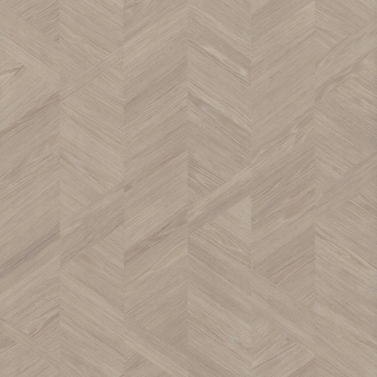 York Wallcoverings Grasscloth and Natural Resource Interlocking Wood Taupe Wallpaper Traditional Wood Veneer Browns   - GV0243
