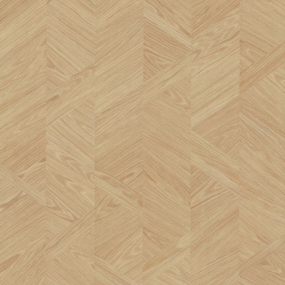 York Wallcoverings Grasscloth and Natural Resource Interlocking Wood Oak Wallpaper Traditional Wood Veneer Beiges   - GV0244