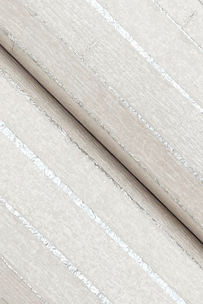 York Wallcoverings Grasscloth and Natural Resource Handcrafted Shimmering Paper White Wallpaper Feature Wall Novelty Whites and Off-Whites   - GV0251