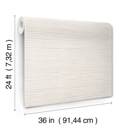 York Wallcoverings Grasscloth and Natural Resource Handcrafted Shimmering Paper White Wallpaper Feature Wall Novelty Whites and Off-Whites   - GV0251