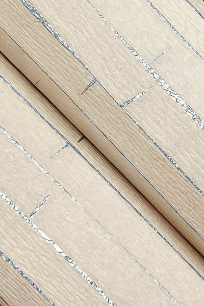 York Wallcoverings Grasscloth and Natural Resource Handcrafted Shimmering Paper Sand Wallpaper Feature Wall Novelty Beiges   - GV0252